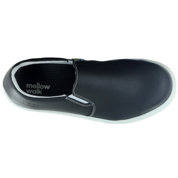 Mellow Walk Safety Womens Steel Toe, Rubber Outsole, Black, 8.5 E - 482072BLK085