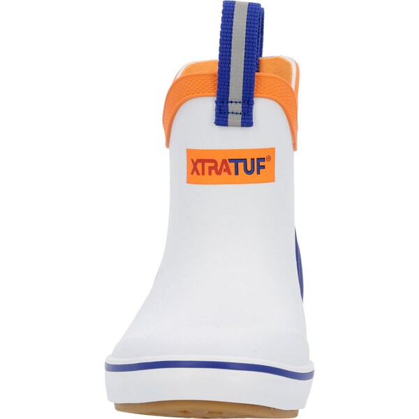 Xtratuf Youth Ankle Boot, Plain Toe Toe, 6 in Height, White Multi Blue, 12 - XKAB100C