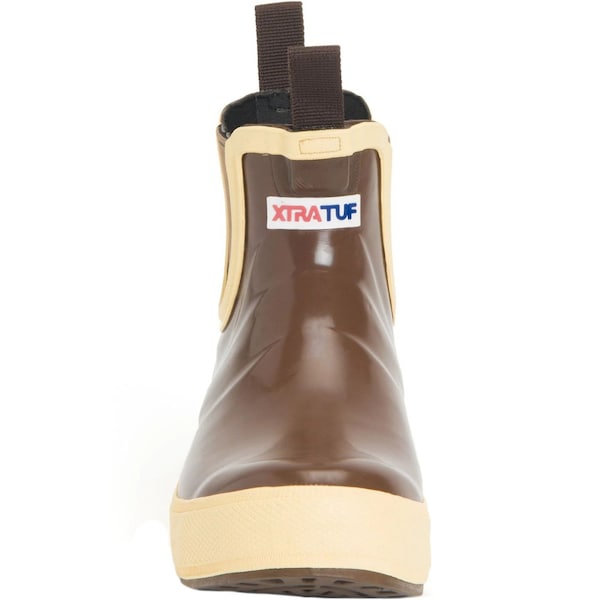 Xtratuf Women's Ankle Deck Boot, 11 M, Leather, 7 in H, Brown - LDBW900