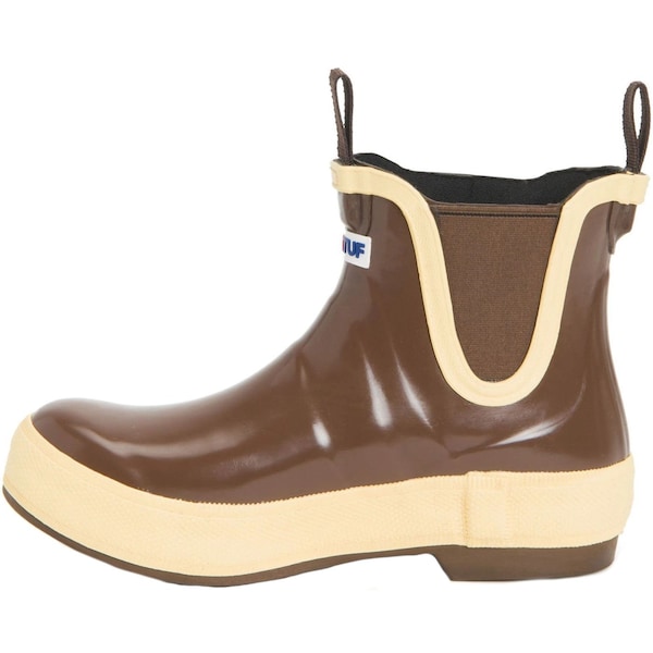 Xtratuf Women's Ankle Deck Boot, 11 M, Leather, 7 in H, Brown - LDBW900