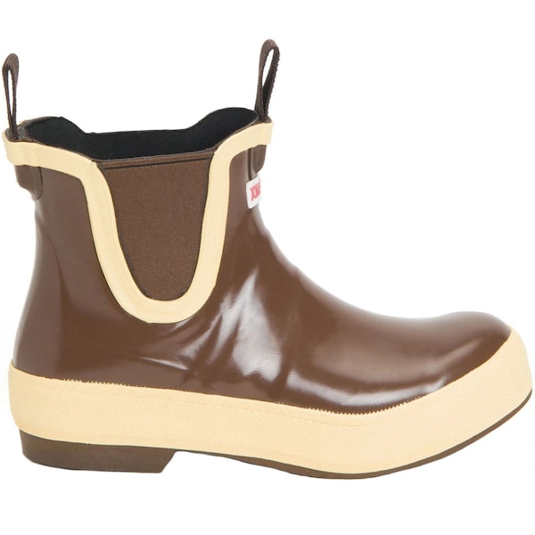 Xtratuf Women's Ankle Deck Boot, 11 M, Leather, 7 in H, Brown - LDBW900