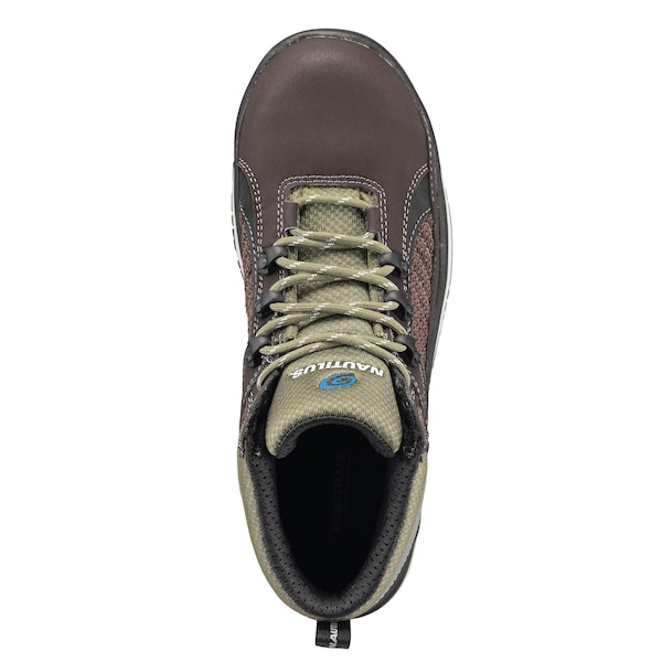 Nautilus Safety Footwear Men Aluminum Toe Size 14 URBAN AT, MENS PR, Brown, Olive, 14, Wide - N1441-14W