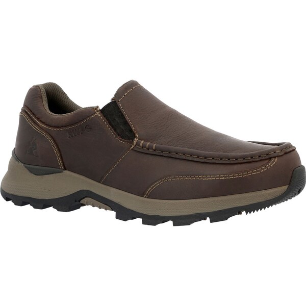 Rocky Trophy Series 3'' Waterproof Slip-On Rugged Casual, BROWN, Size 12 M - RKS0658