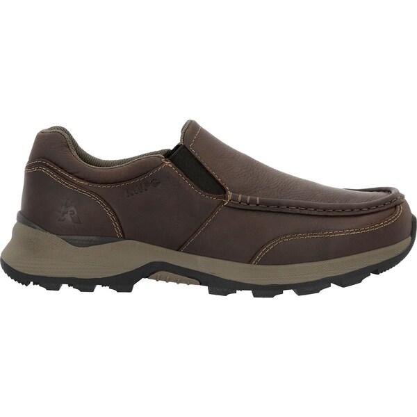 Rocky Trophy Series 3'' Waterproof Slip-On Rugged Casual, BROWN, Size 12 M - RKS0658