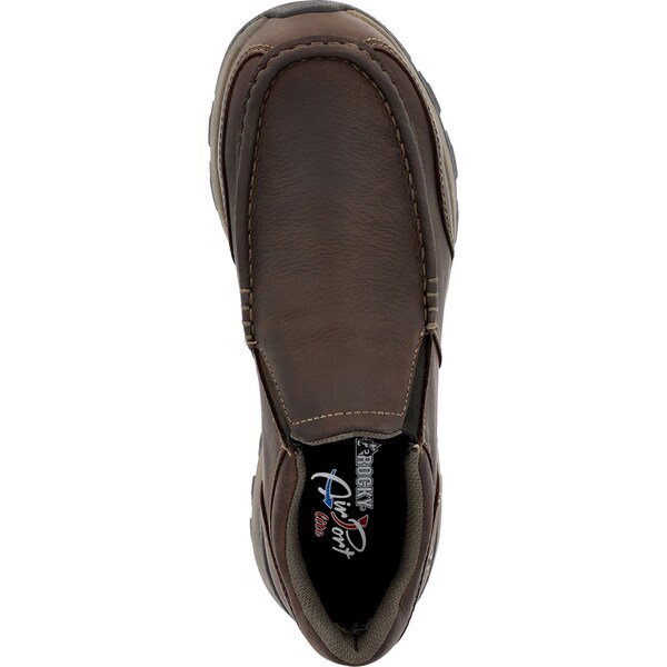 Rocky Trophy Series 3'' Waterproof Slip-On Rugged Casual, BROWN, Size 12 M - RKS0658