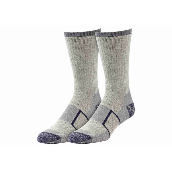 Railroad Sock Outdoor Merino Wool Crew Socks, Size 6-12 M, AssortedBlack/Grey/Grey/Navy/Grey, 2PK - OD 212 C