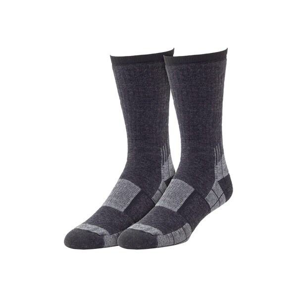 Railroad Sock Outdoor Merino Wool Crew Socks, Size 6-12 M, AssortedBlack/Grey/Grey/Navy/Grey, 2PK - OD 212 C
