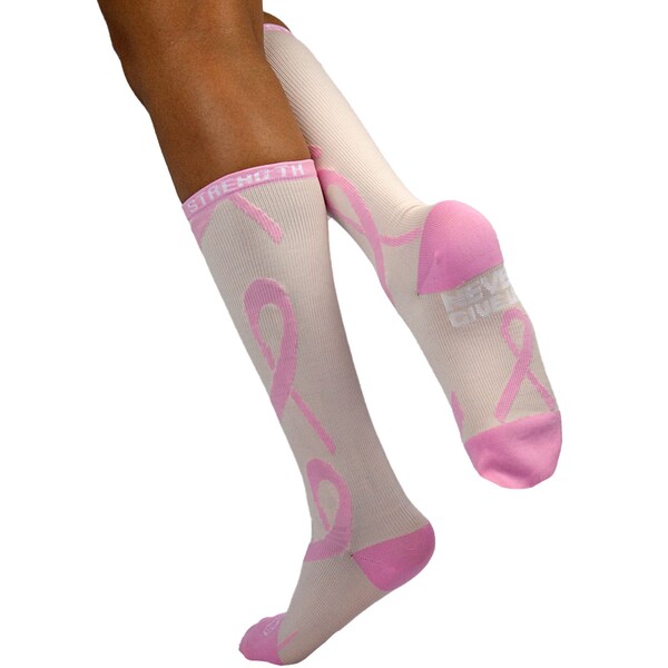 Zayaan Health Ribbon Compression Socks, Pink/Pink, PR - BLZH-CSRS-5PP