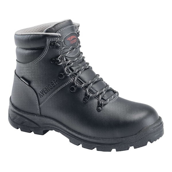 Avenger Safety Footwear Men's Steel Toe MID Work Boot, Black, 9.5, Medium, A8224 - A8224-9.5M