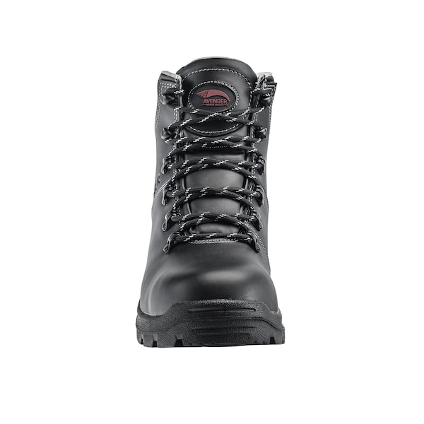 Avenger Safety Footwear Men's Steel Toe MID Work Boot, Black, 9.5, Medium, A8224 - A8224-9.5M