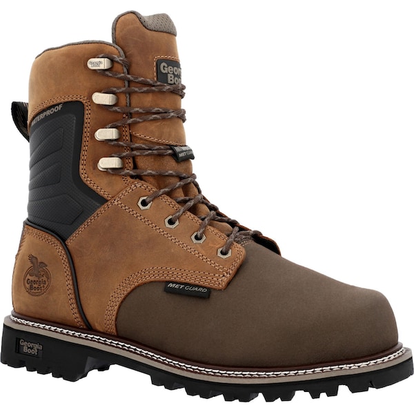 Georgia Boot Brute, Men's 8 in Composite Toe Work Boot, Brown, 11.5, W, GB00643 - GB00643
