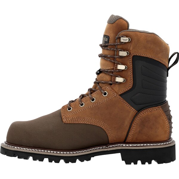 Georgia Boot Brute, Men's 8 in Composite Toe Work Boot, Brown, 11.5, W, GB00643 - GB00643