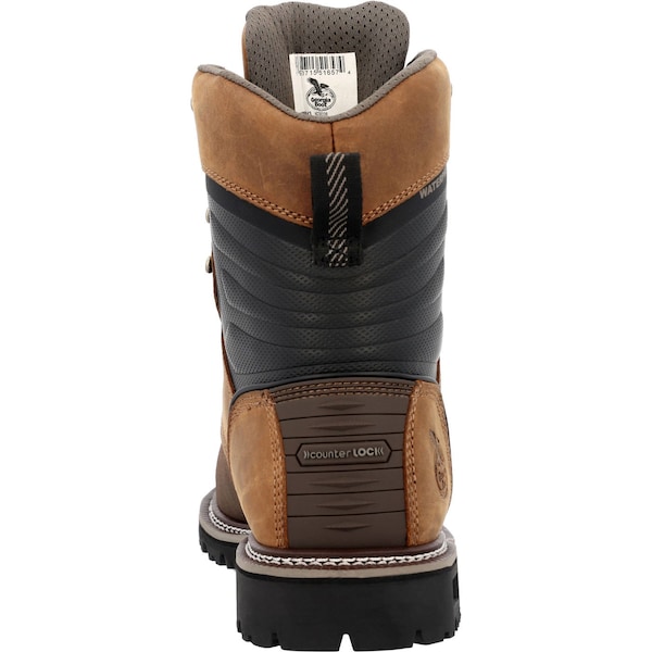 Georgia Boot Brute, Men's 8 in Composite Toe Work Boot, Brown, 11.5, W, GB00643 - GB00643