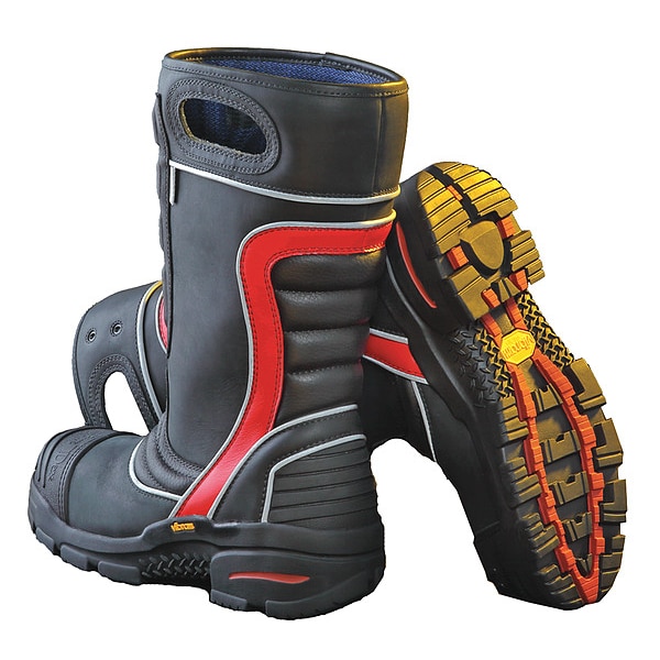 Fire-Dex Firefighter Boot, Leather, 4, PR - FDXL200-4