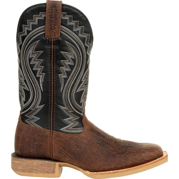 Durango Men's Western Boot, 10.5 M, Leather, 12 in H, Acorn/Black Onyx - DDB0292