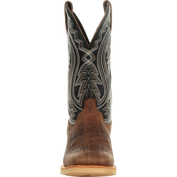 Durango Men's Western Boot, 10.5 M, Leather, 12 in H, Acorn/Black Onyx - DDB0292