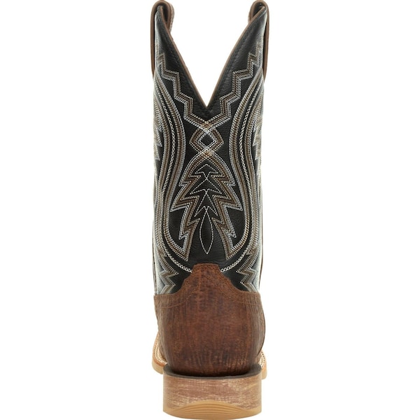 Durango Men's Western Boot, 10.5 M, Leather, 12 in H, Acorn/Black Onyx - DDB0292