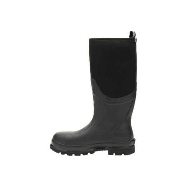 Muck Boot Co Men's Chore Cool Tall Rubber Boot, Steel Toe, 16 in Height, Black, 12 - CSCT-000-BLK-120