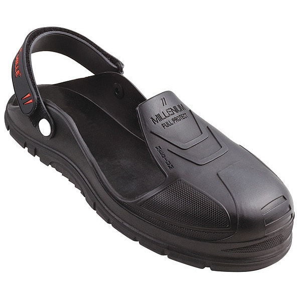 Gaston Mille Overshoes, Steel Toe, PU Material, 2 in Height, Slip On Closure, Lug Sole, Black, 10-1/2 to 13 - MFPU-L