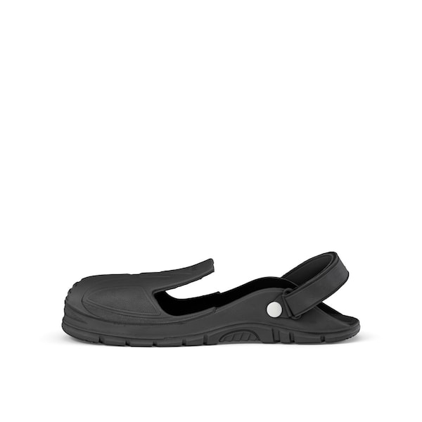 Gaston Mille Overshoes, Steel Toe, PU Material, 2 in Height, Slip On Closure, Lug Sole, Black, 10-1/2 to 13 - MFPU-L