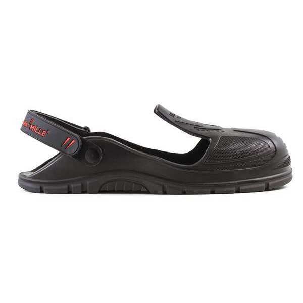 Gaston Mille Overshoes, Steel Toe, PU Material, 2 in Height, Slip On Closure, Lug Sole, Black, 10-1/2 to 13 - MFPU-L