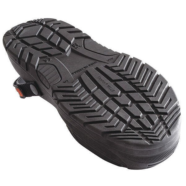 Gaston Mille Overshoes, Steel Toe, PU Material, 2 in Height, Slip On Closure, Lug Sole, Black, 10-1/2 to 13 - MFPU-L