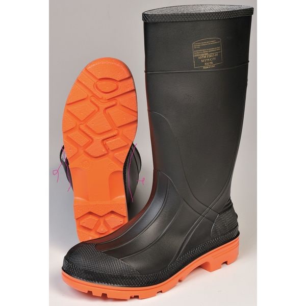 Honeywell Servus Men's Servus Rubber Boot, Steel Toe, 14" Height, Black, 11 - 75145C/11