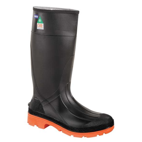 Honeywell Servus Men's Servus Rubber Boot, Steel Toe, 14" Height, Black, 11 - 75145C/11