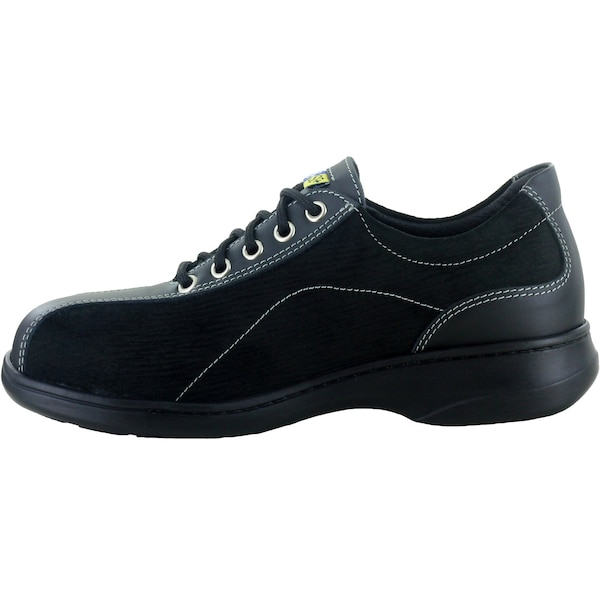 Mellow Walk Safety Women's Safety Shoe, ESD, Size 105, E Width - 420092BLK105
