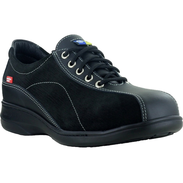 Mellow Walk Safety Women's Safety Shoe, ESD, Size 105, E Width - 420092BLK105