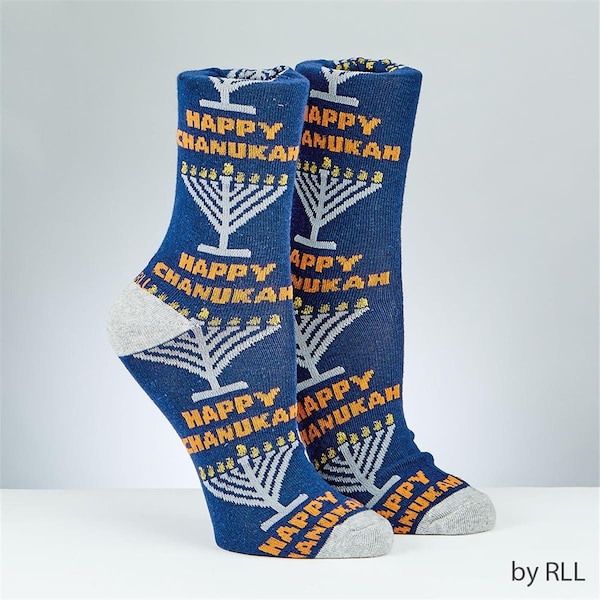 Rite Lite Rambam Menorahs Adult Crew Socks - TYN-SOCK-A13