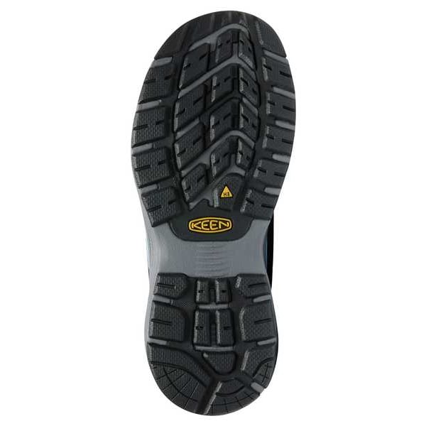 Keen Women's Athletic Shoe, Aluminum Toe, Mesh Upper, Rubber Outsole, Lace Up, Airy Blue/Black, 8 1/2 M - 1025571