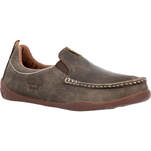 Georgia Boot Cedar Falls, Moc-Toe Shoe, 14 W, 2 in Height, Brown - GB00560  W  140