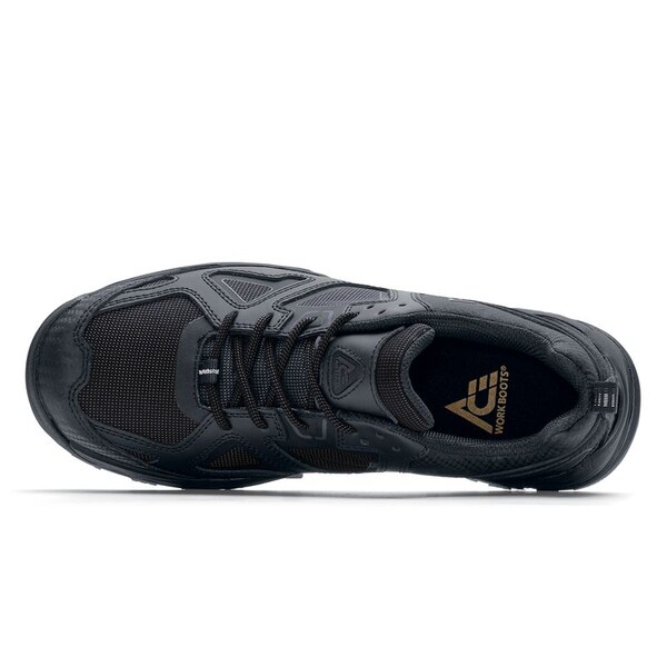 Shoes For Crews Defender, Unisex 12 Medium, Leather/Textile, Black - 64024