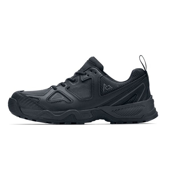 Shoes For Crews Defender, Unisex 12 Medium, Leather/Textile, Black - 64024