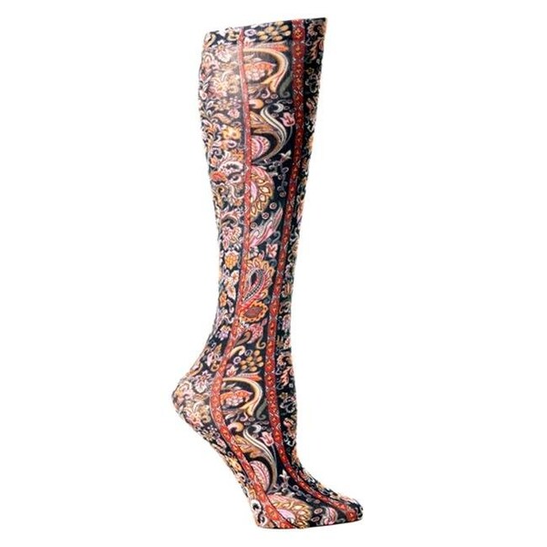 Celeste Stein Celeste Stein CMPS-1609 8-15 mmHg Black Versache Therapeutic Compression Sock - Women - CMPS-1609