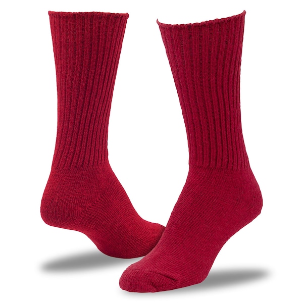 Railroad Sock Women's Premium Crew Socks, Size 5-10, Black/Burgundy/Cream/Navy, 2PK - 641