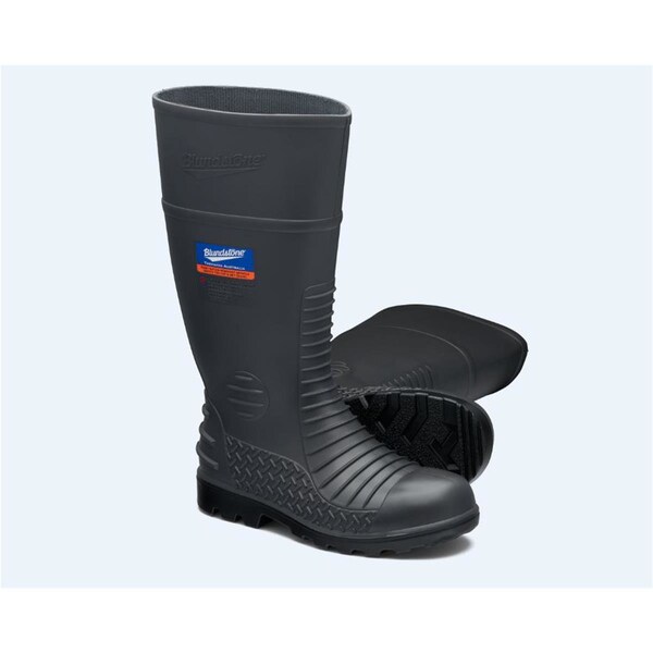 Blundstone Steel Toe Gumboots-Waterproof, Metarsal Guard, Puncture Resistant Midsole, Grey, Au Size 12, US - 028-012