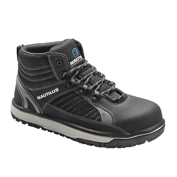 Nautilus Safety Footwear Men Aluminum Toe Size 13 URBAN AT, MENS PR, Black, Grey, 13, Medium - N1440-13M