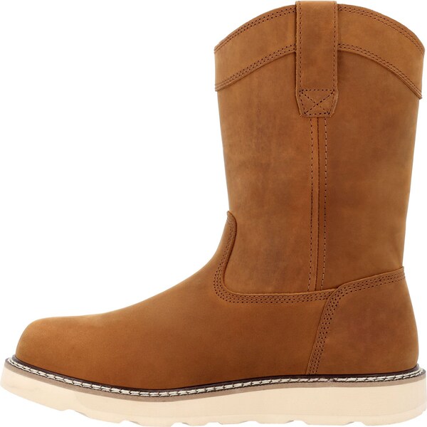 Georgia Men's Work Boot, 11 W, Steel Toe Toe, 10 in H, Barracuda Gold, GB00696 - GB00696