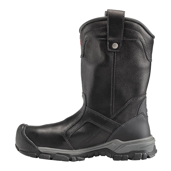 Avenger Safety Footwear Men's Aluminum Toe Wellington Work Boot, Black, 9, Wide, A7831 - A7831-9W