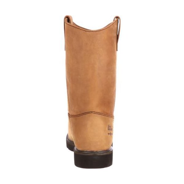 Georgia Boot Farm & Ranch, Men's Farm and Ranch Pull On Work Boot, 9 M, SPR Leather, 11 in Height - G4432