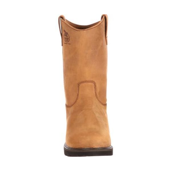 Georgia Boot Farm & Ranch, Men's Farm and Ranch Pull On Work Boot, 9 M, SPR Leather, 11 in Height - G4432