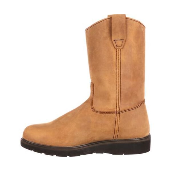 Georgia Boot Farm & Ranch, Men's Farm and Ranch Pull On Work Boot, 9 M, SPR Leather, 11 in Height - G4432