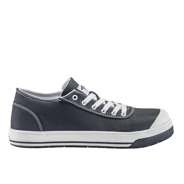 Avenger Safety Footwear Men's Aluminum Toe Low-Top Athletic Work Shoe, Black, White, 9.5, Medium, A320 - A320-9.5M