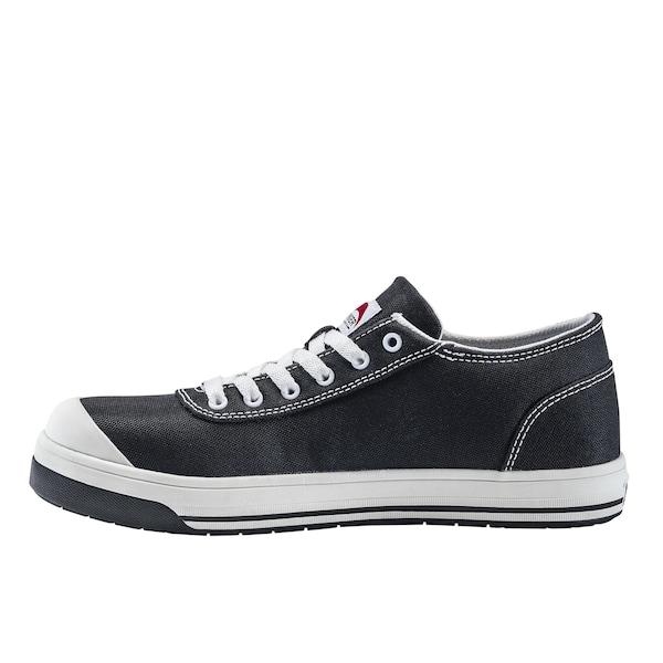 Avenger Safety Footwear Men's Aluminum Toe Low-Top Athletic Work Shoe, Black, White, 9.5, Medium, A320 - A320-9.5M