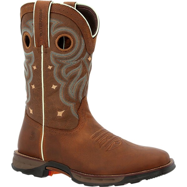 Durango Maverick, Women's Women's Waterproof Western Work Boot, 6.5 M, 10 in Height, Rugged Tan - DRD0417