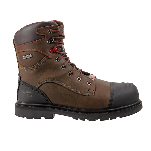 Avenger Safety Footwear Men's Carbon Nano-Fiber Toe 8 in Work Boot, Brown, 11.5, Medium, A7577 - A7577-11.5M