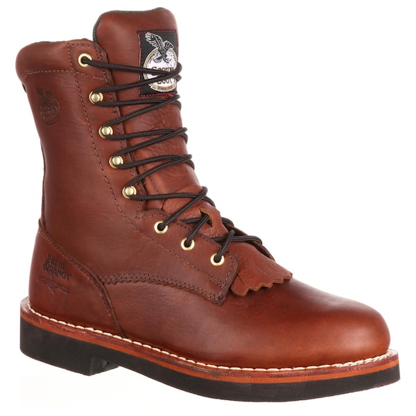 Georgia Boot Farm & Ranch, Men's Farm and Ranch Lacer Work Boot, 11 M, SPR Leather, 8 in Height - G7014