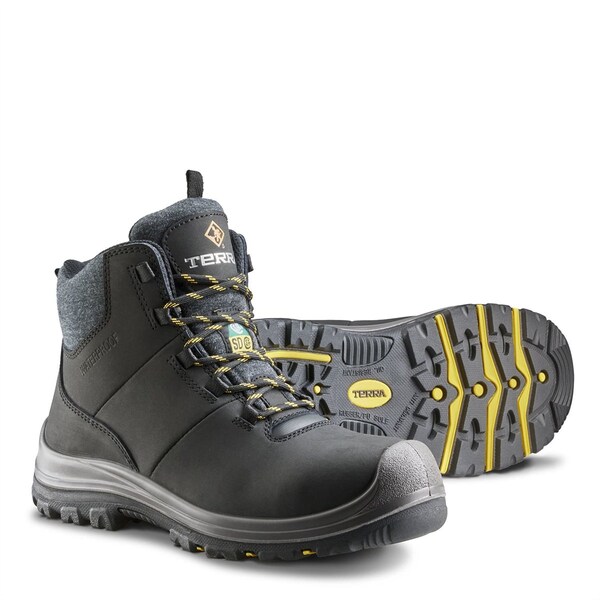 Workwear Outfitters Terra Women'S Findlay 6 In. Lace Up Black Wp Esd Composite Toe Work Boot Size 11 - 839LBK-11
